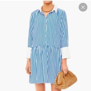 Tuckernuck blue and white striped dress NWT